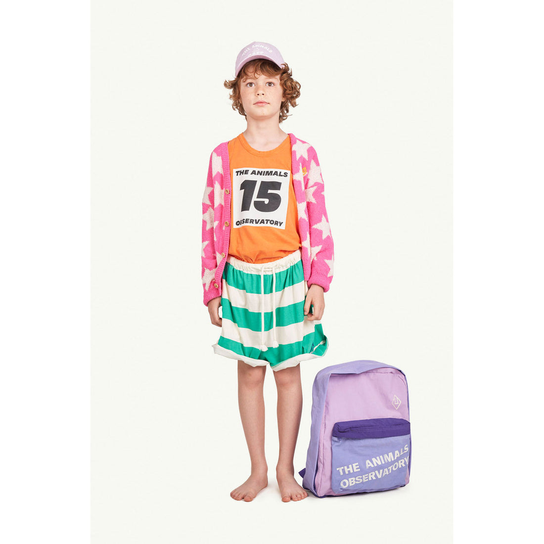 The Animals Observatory Back Pack Onesize Bag - Lilac Animals