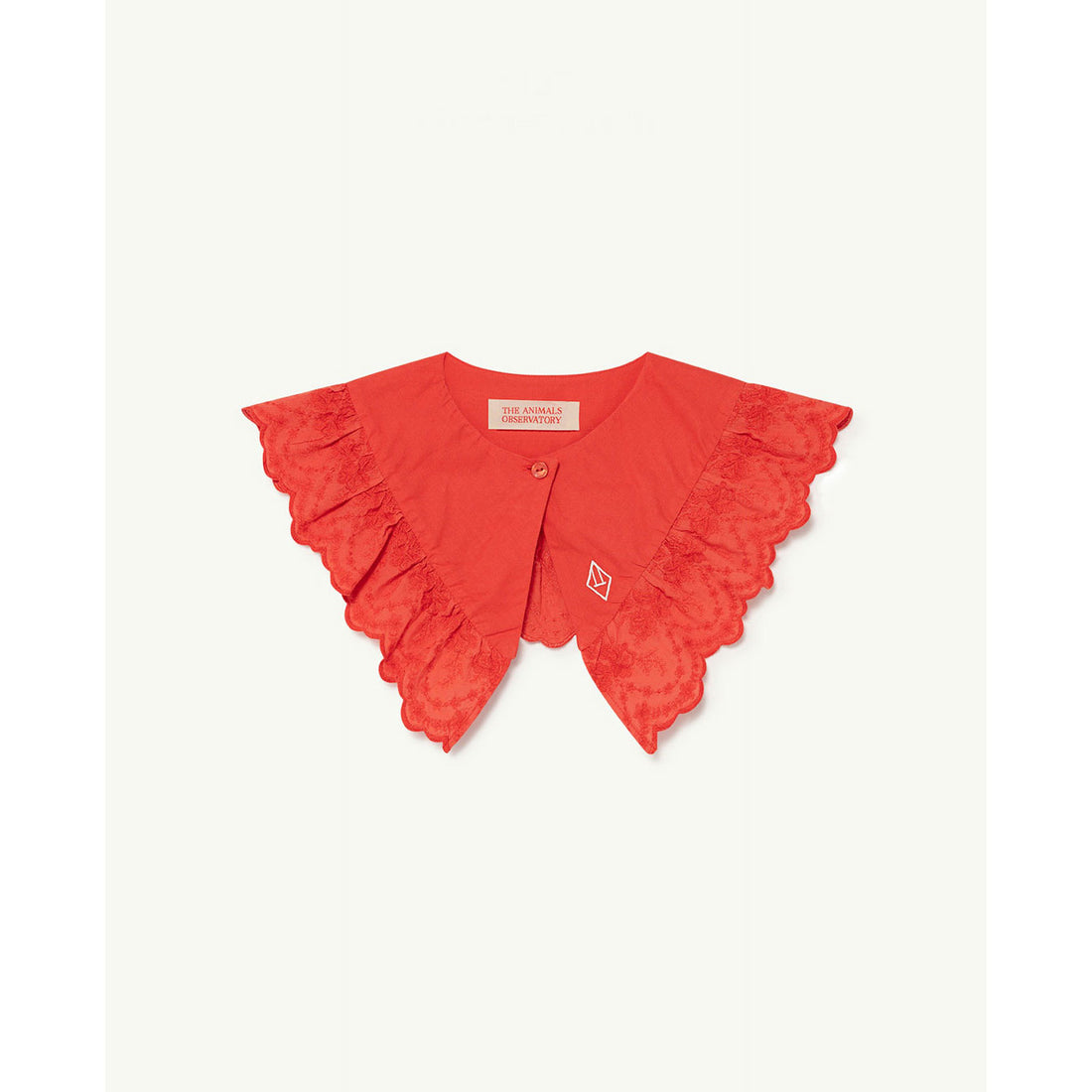 The Animals Observatory Plain Hawk Onesize Collar - Red Logo