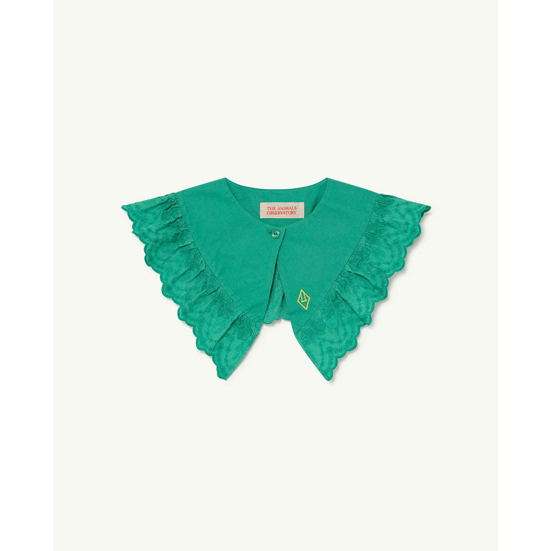 The Animals Observatory Plain Hawk Onesize Collar - Green Logo