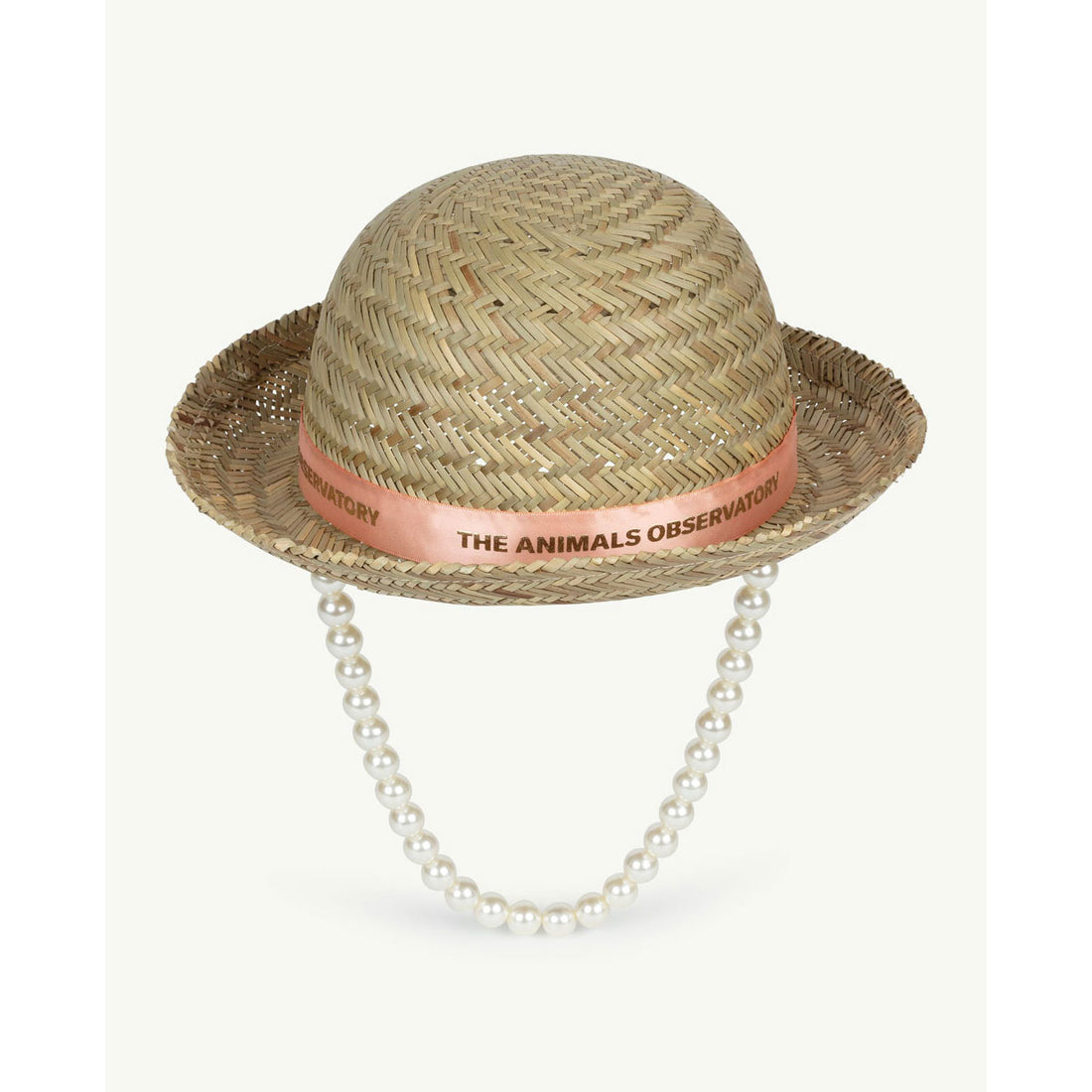 The Animals Observatory Straw Hat Onesize Hat - Pink