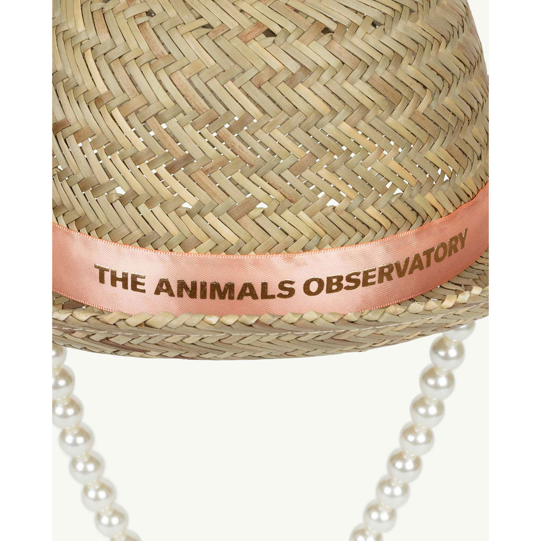 The Animals Observatory Straw Hat Onesize Hat - Pink