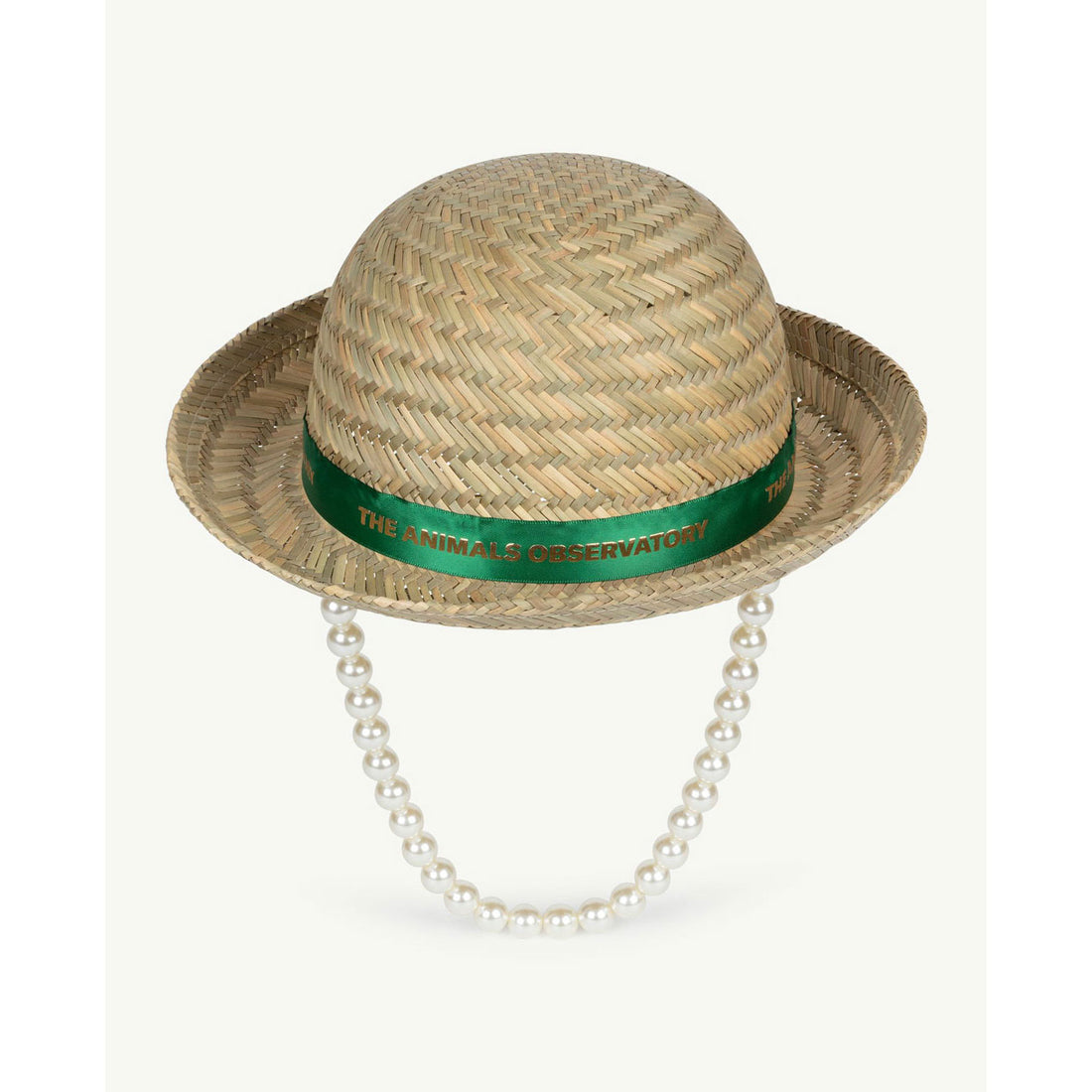The Animals Observatory Straw Hat Onesize Hat - Green