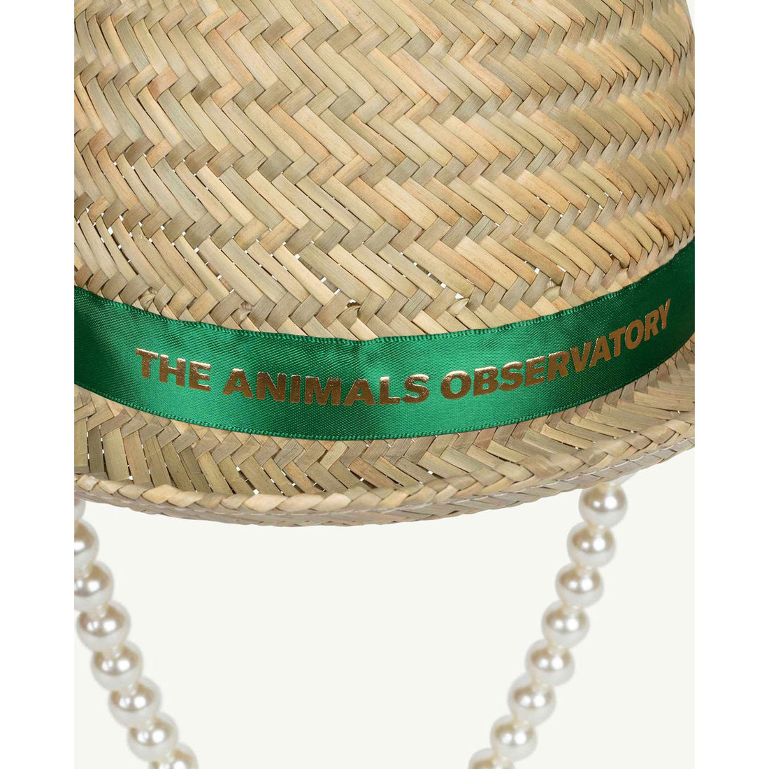 The Animals Observatory Straw Hat Onesize Hat - Green