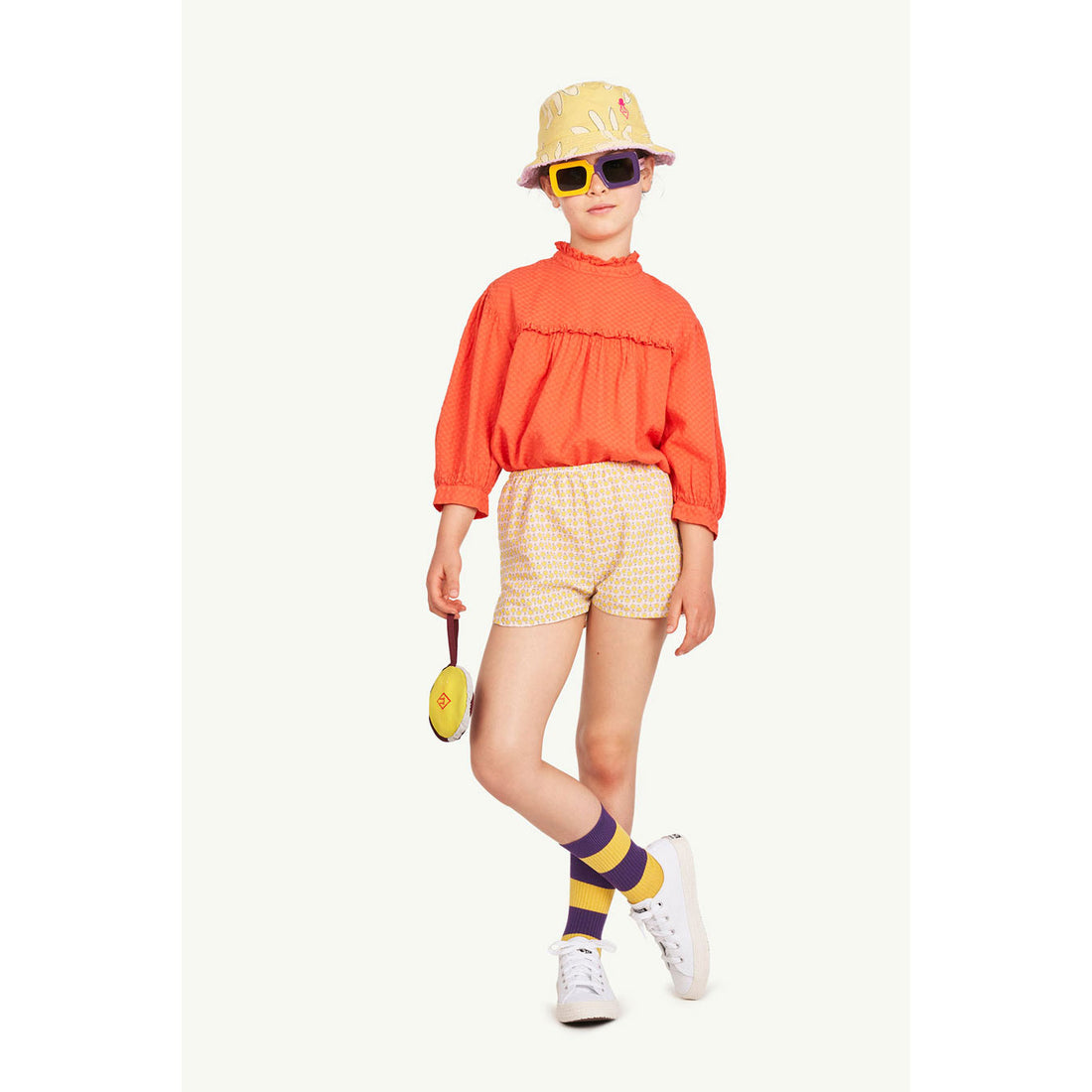 The Animals Observatory Starfish Kids Hats - Yellow Flowers