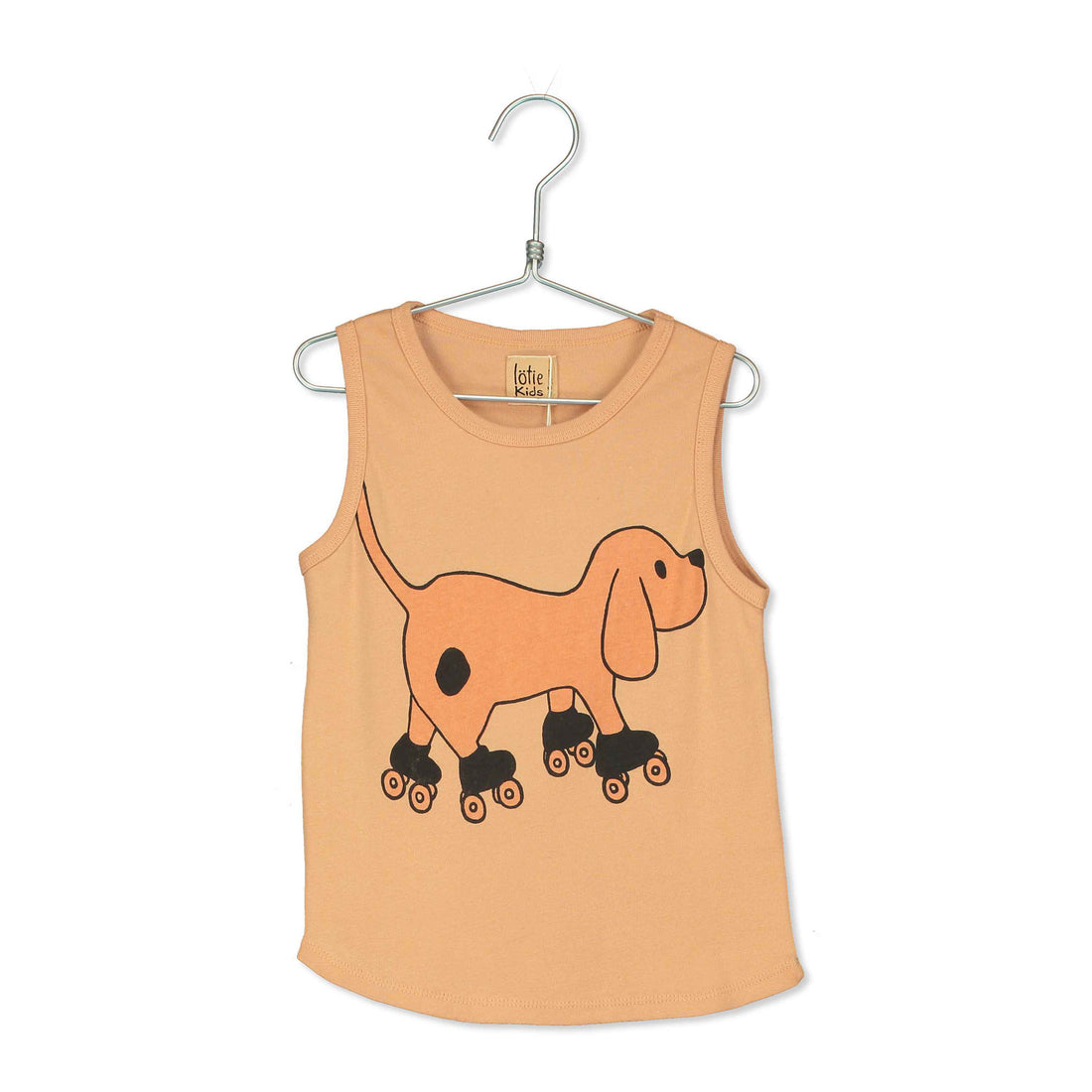 LotieKids Nude Skating Dog Tank Top