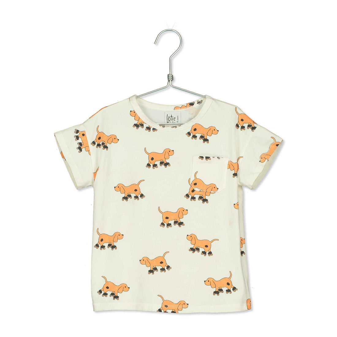 LotieKids Off White Dogs Tshirt