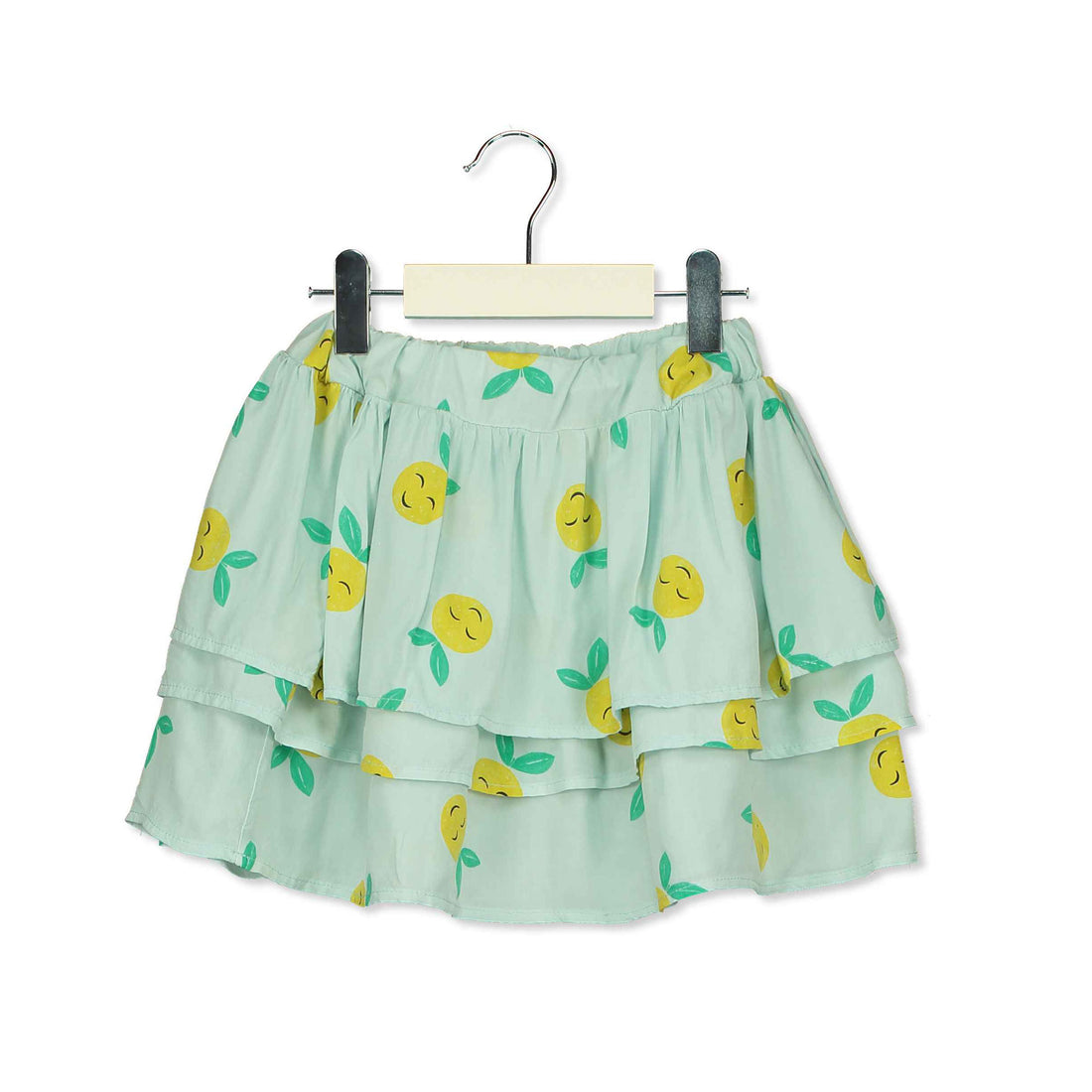 LotieKids Seagreen Grapefruits Ruffles Skirt