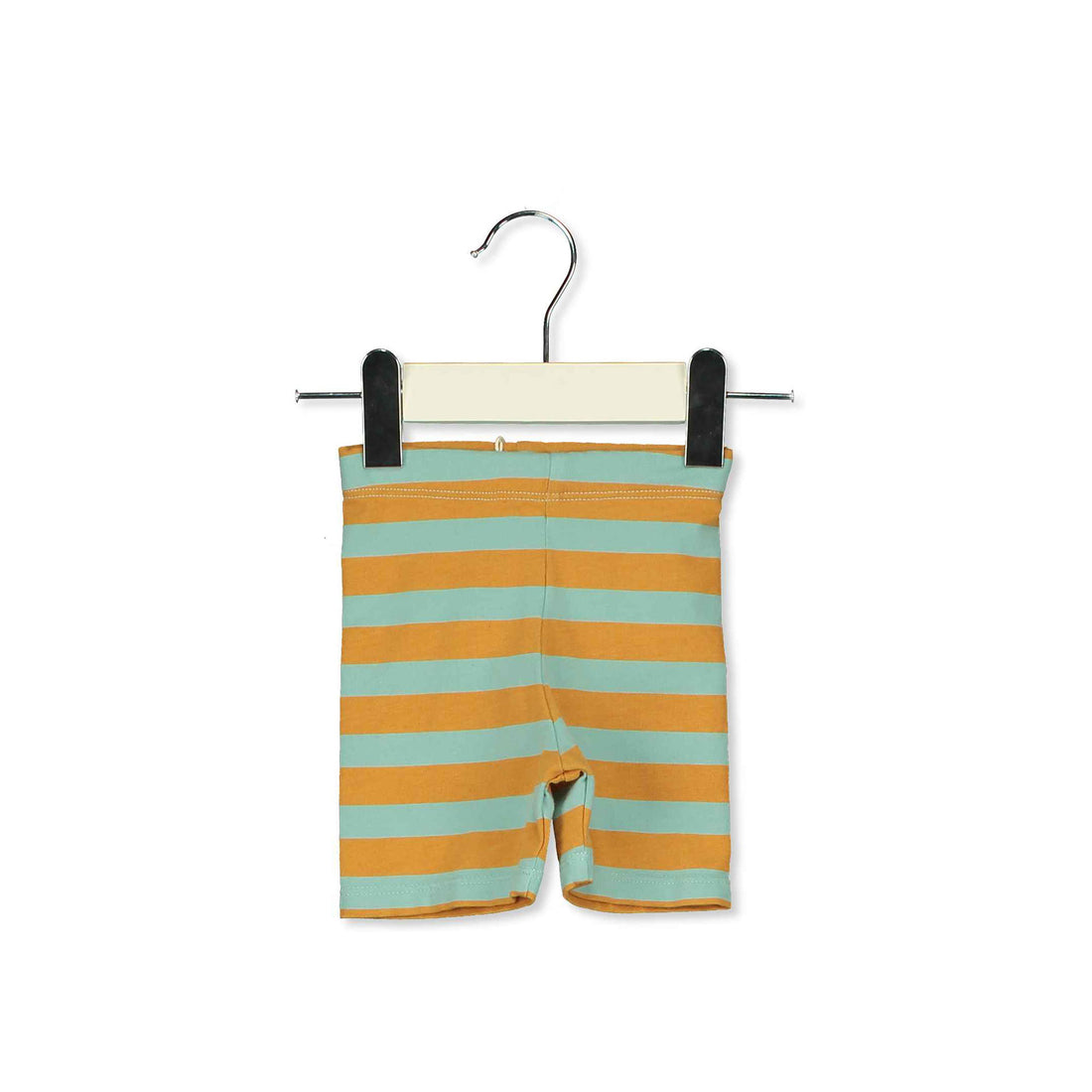 LotieKids Seagreen Stripes Baby Cycling Shorts