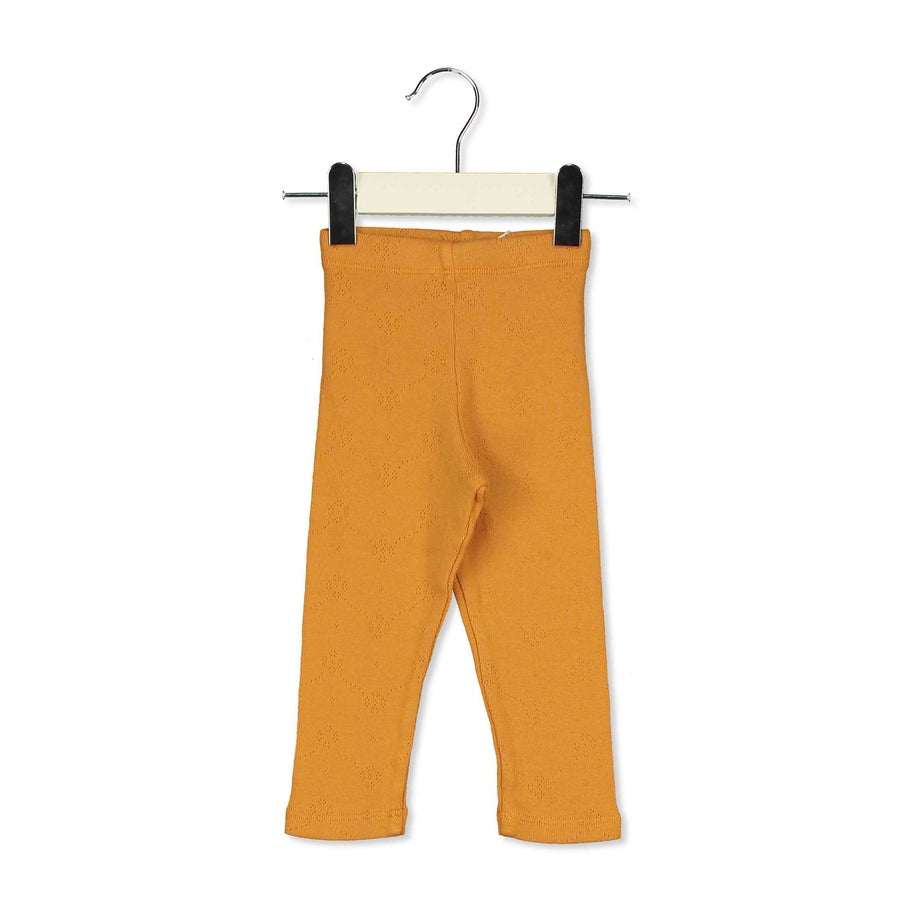 LotieKids Sunshine Solid Baby Textured Leggings