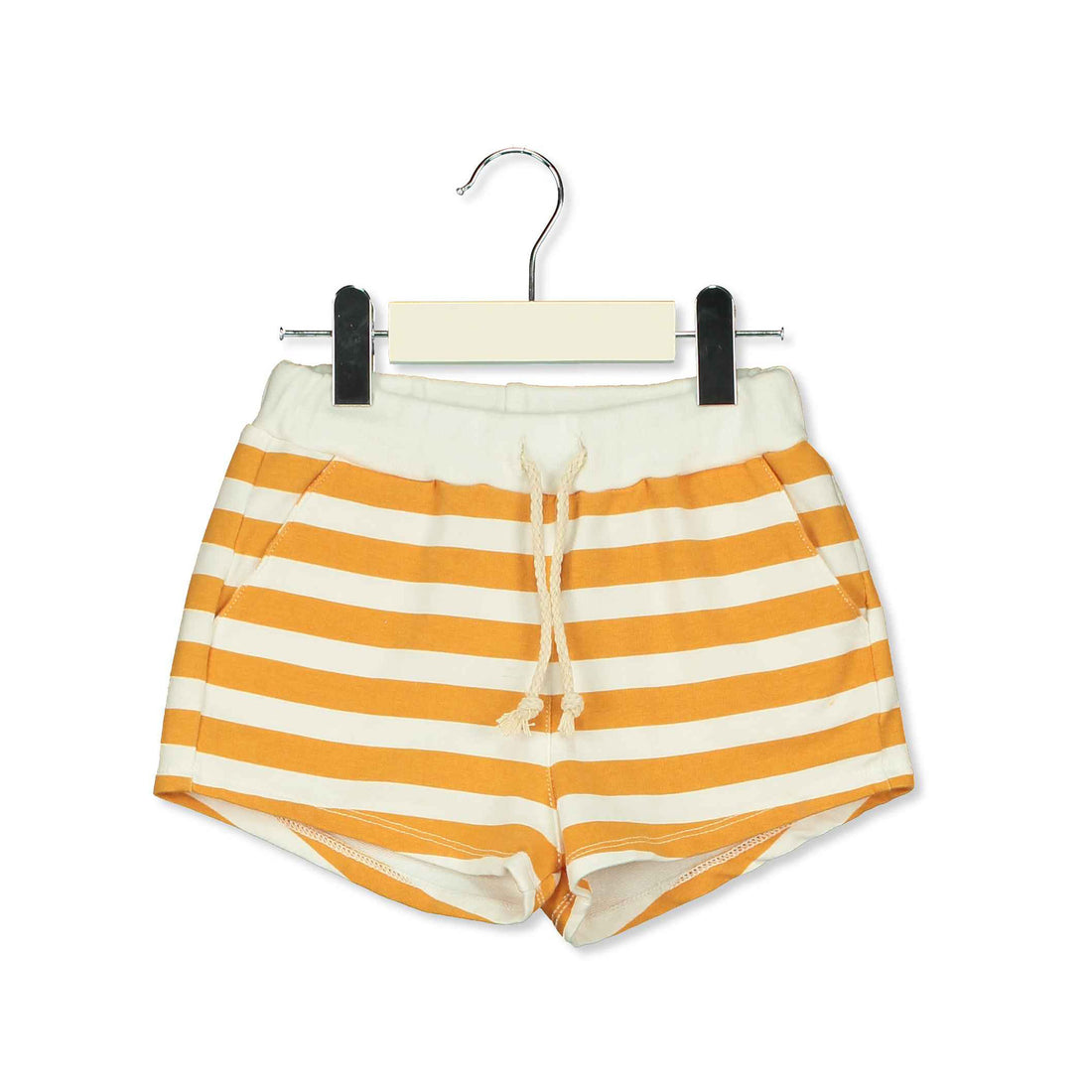 LotieKids Off White Stripes Shorts