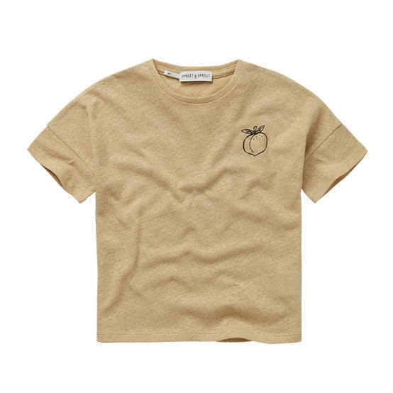 Sproet and Sprout Almond Tutti Frutti Linen T-Shirt