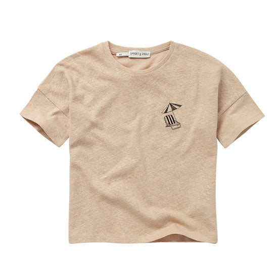Sproet and Sprout Biscotti Sunbed Linen T-Shirt