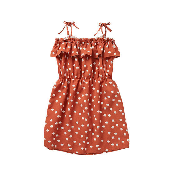 Sproet and Sprout Tuscany Red Tomato Ruffle Dress