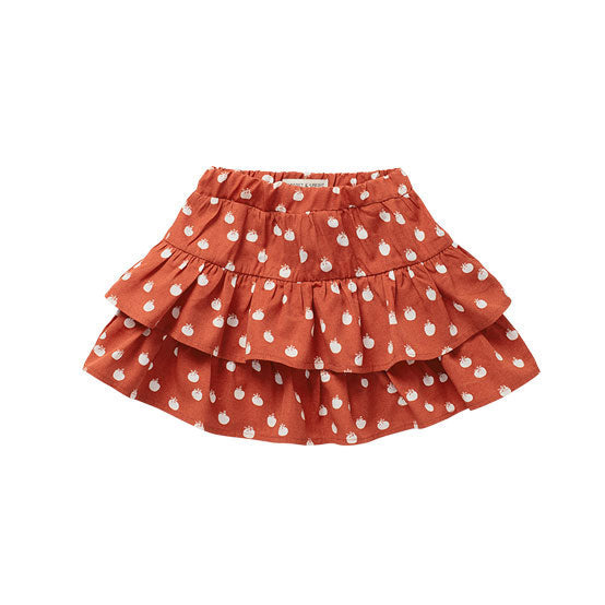 Sproet and Sprout Tuscany Red Tomato Print Layered Skirt