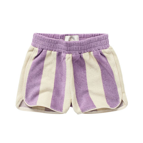 Sproet and Sprout Lilac Breeze Stripes Sport Terry Shorts
