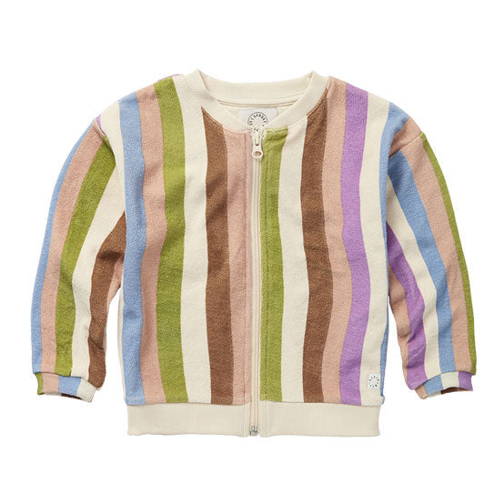Sproet and Sprout Biscotti Stripes Terry Jacket