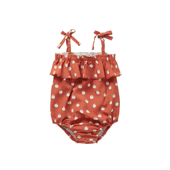 Sproet and Sprout Tuscany Red Tomato Print Straps Romper