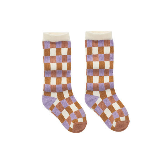 Sproet and Sprout Pear Check Print Socks