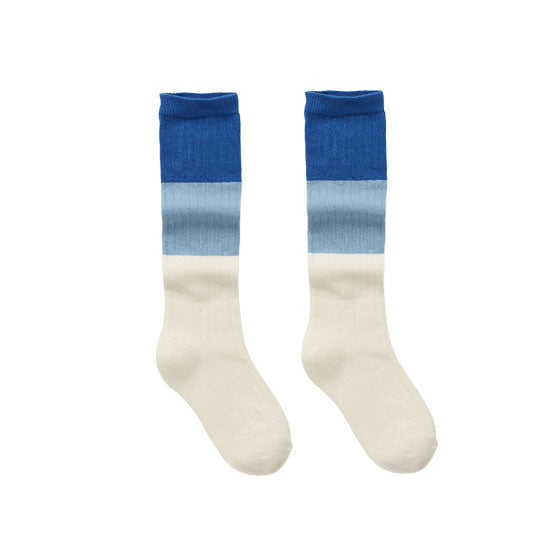 Sproet and Sprout Azzurra Blue Colorblock Socks