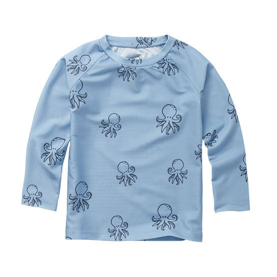 Sproet and Sprout Sky Blue Octopus Print Swim T-Shirt