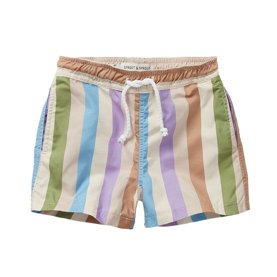 Sproet and Sprout Pear Stripes Swim Shorts