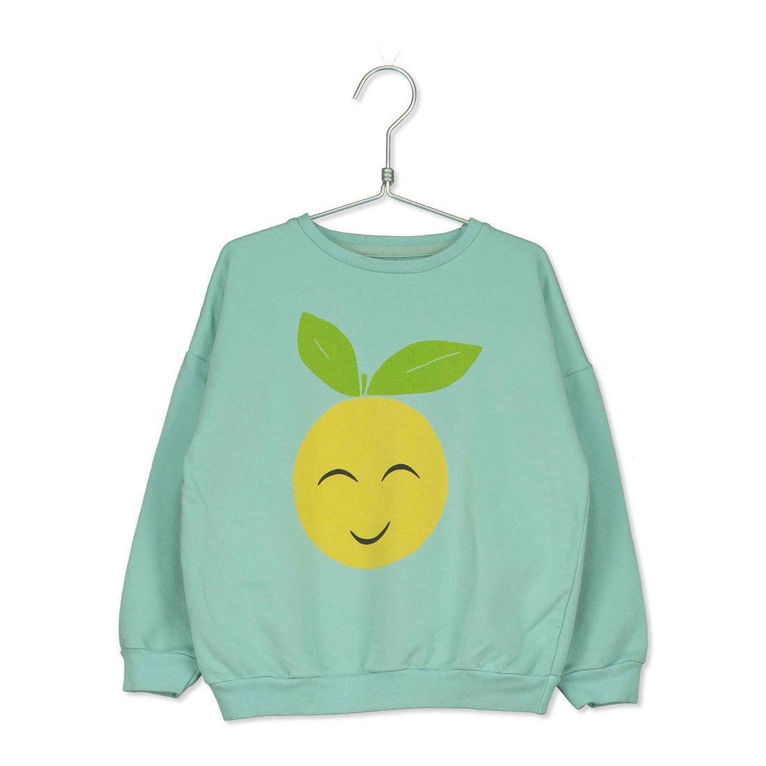LotieKids Seagreen Smiley Grapefruit Sweatshirt