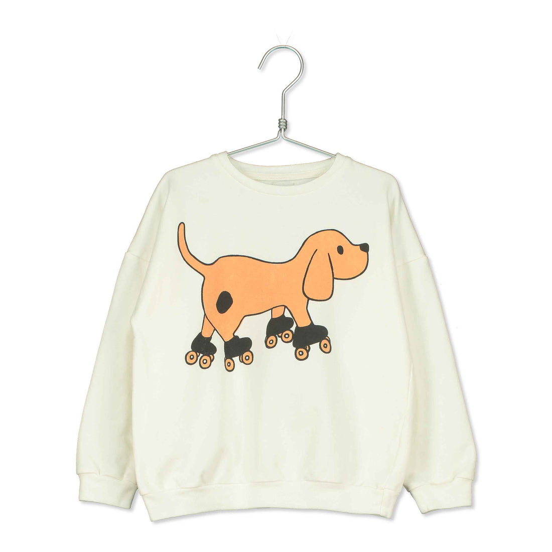 LotieKids Off White Skating Dog Sweatshirt