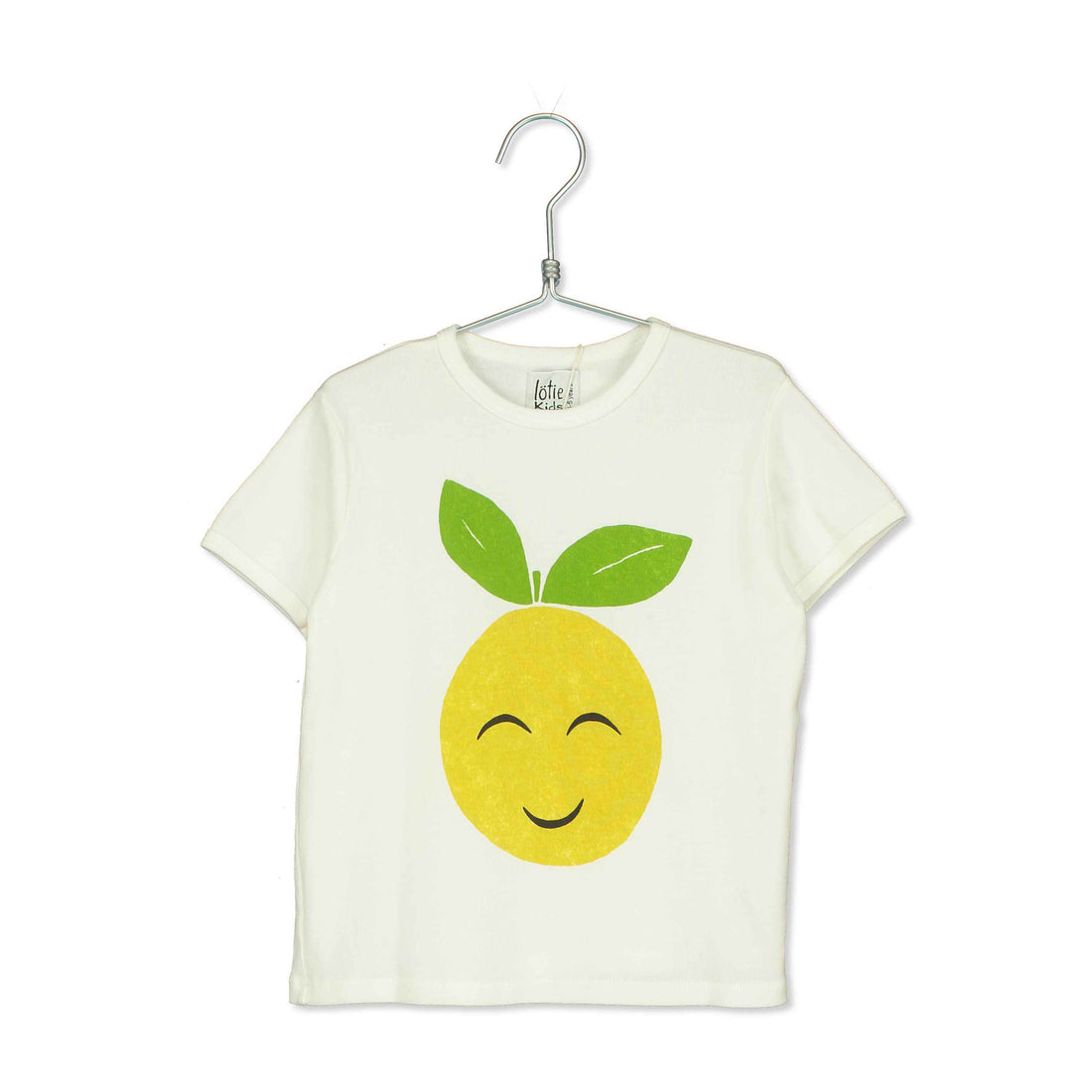 LotieKids Off White Smiley Grapefruit Retro Tshirt