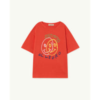 The Animals Observatory Orange Allegro Rooster Oversize T-Shirt