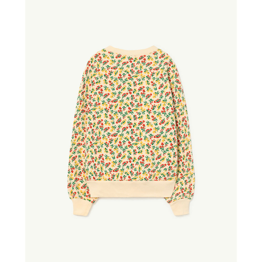 The Animals Observatory Off White Flowers Bear Sweatshirt