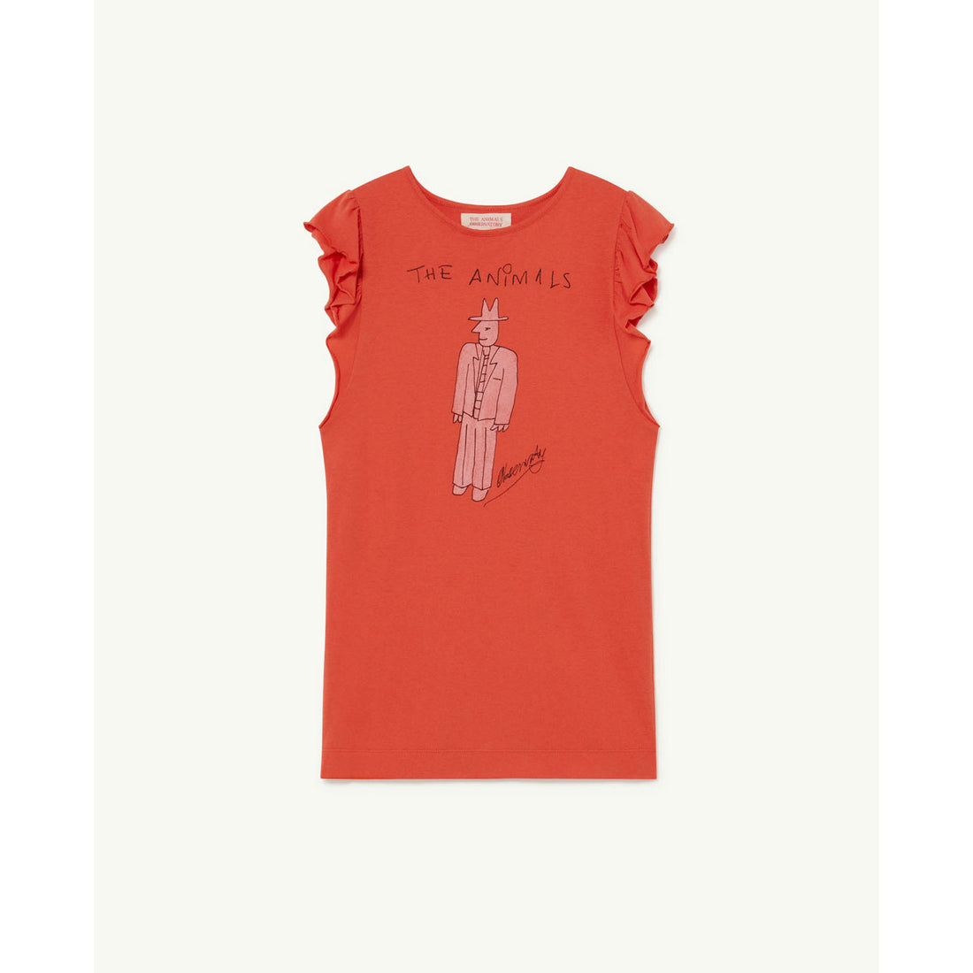 The Animals Observatory Red Fly Kids Dress