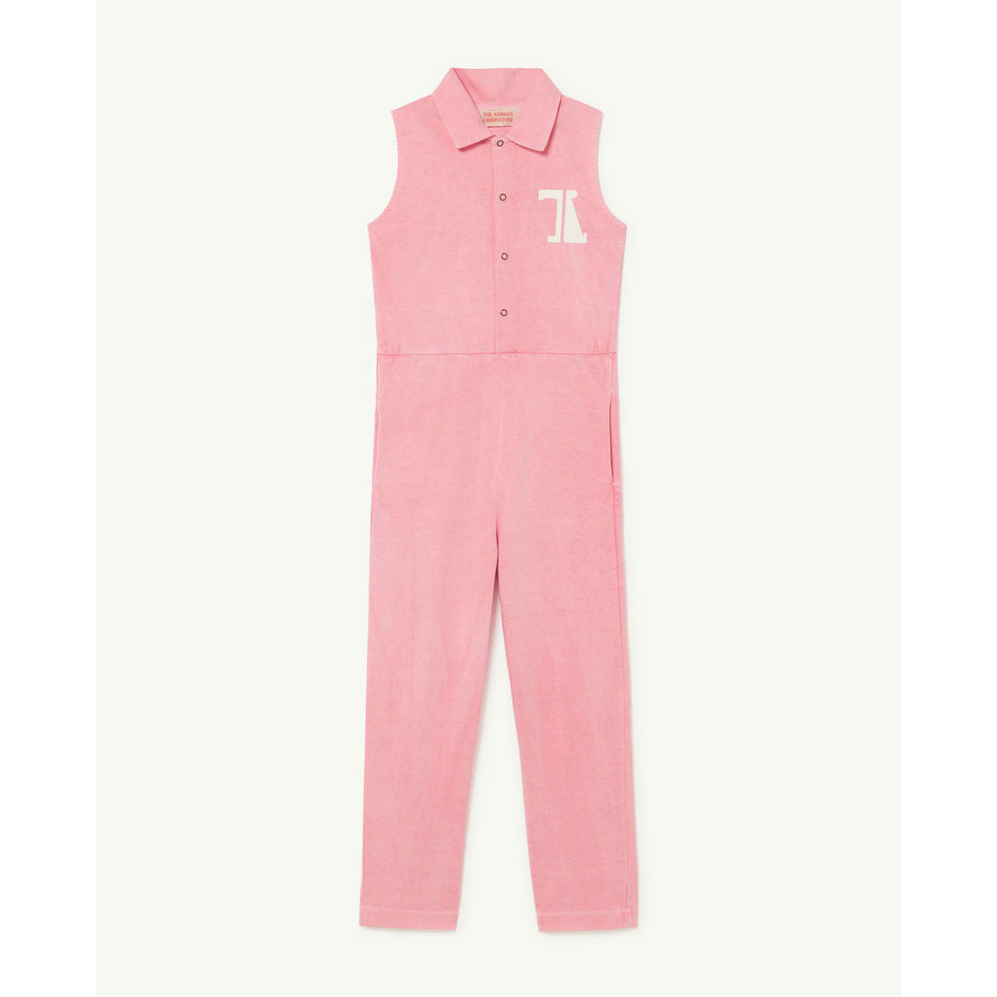 The Animals Observatory Pink Grasshopper Kids Jumpsuit