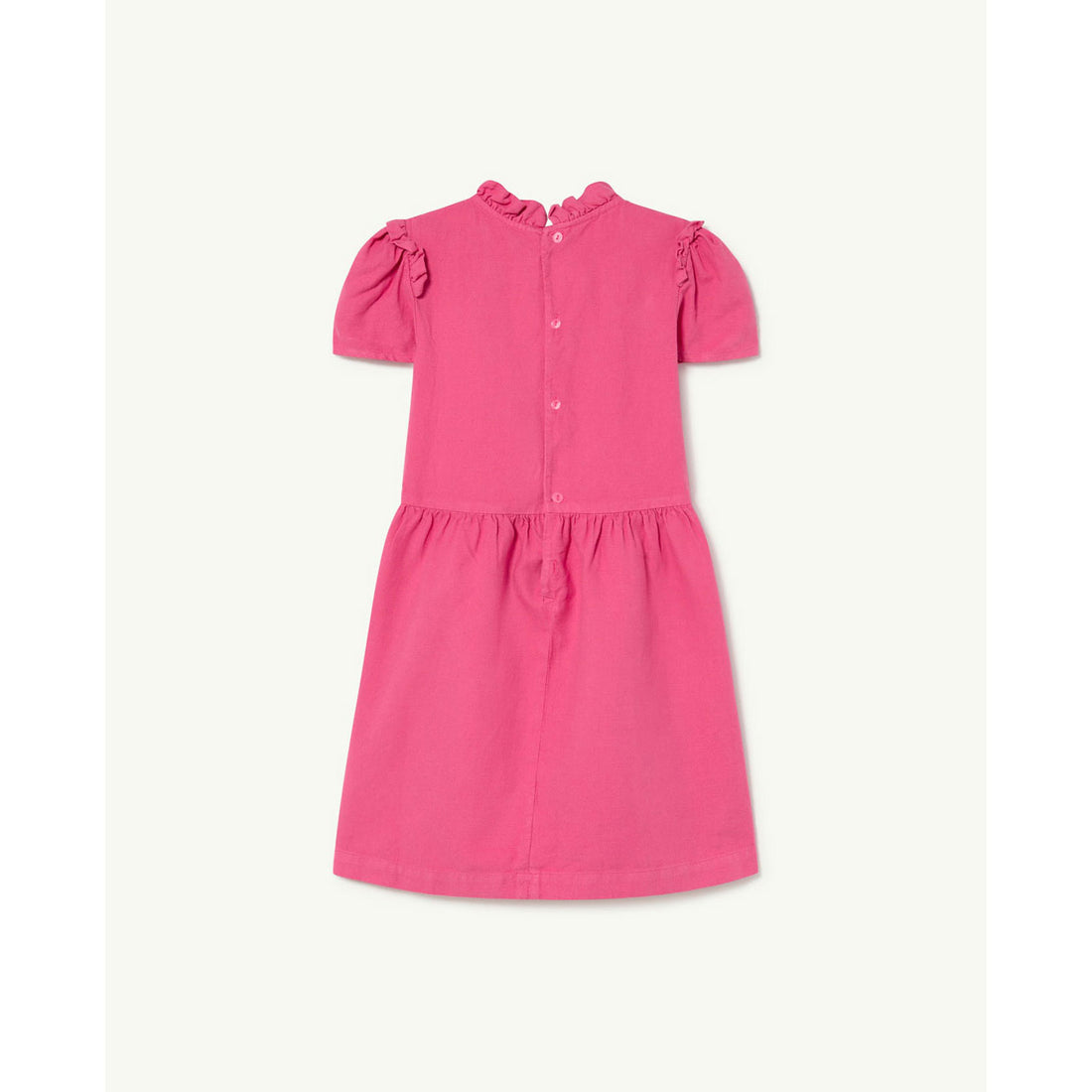 The Animals Observatory Pink Logo Tortoise Kids Dress