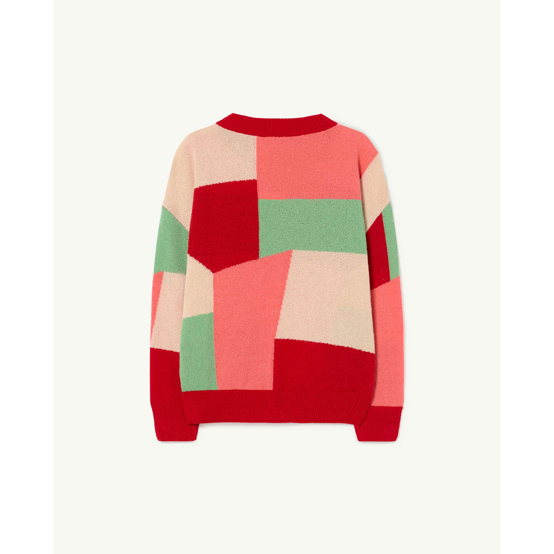 The Animals Observatory Red Geometric Toucan Cardigan