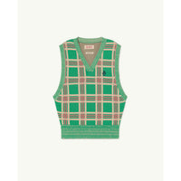 The Animals Observatory Green Logo Bat Kids Vest