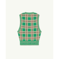 The Animals Observatory Green Logo Bat Kids Vest