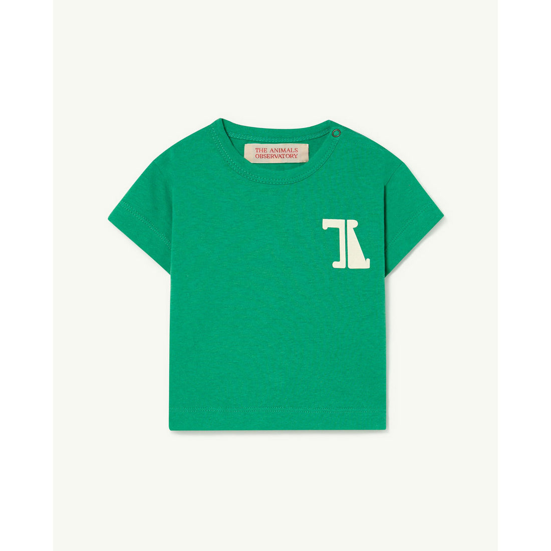 The Animals Observatory Green Rooster Baby Tshirt