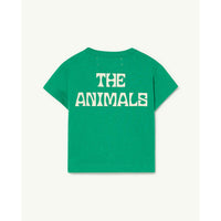 The Animals Observatory Green Rooster Baby Tshirt