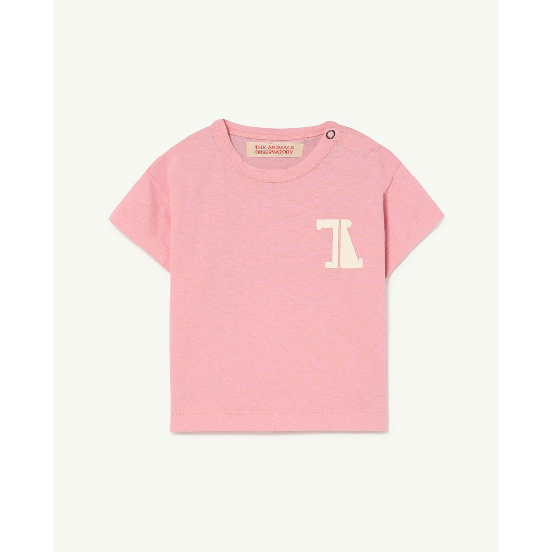 The Animals Observatory Pink Rooster Baby Tshirt