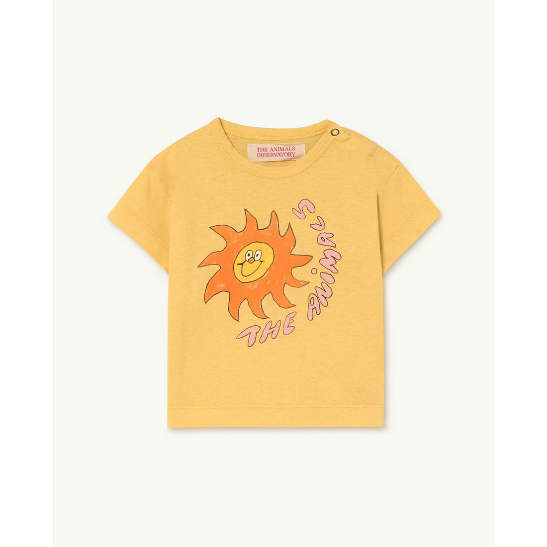 The Animals Observatory Yellow Rooster Baby Tshirt