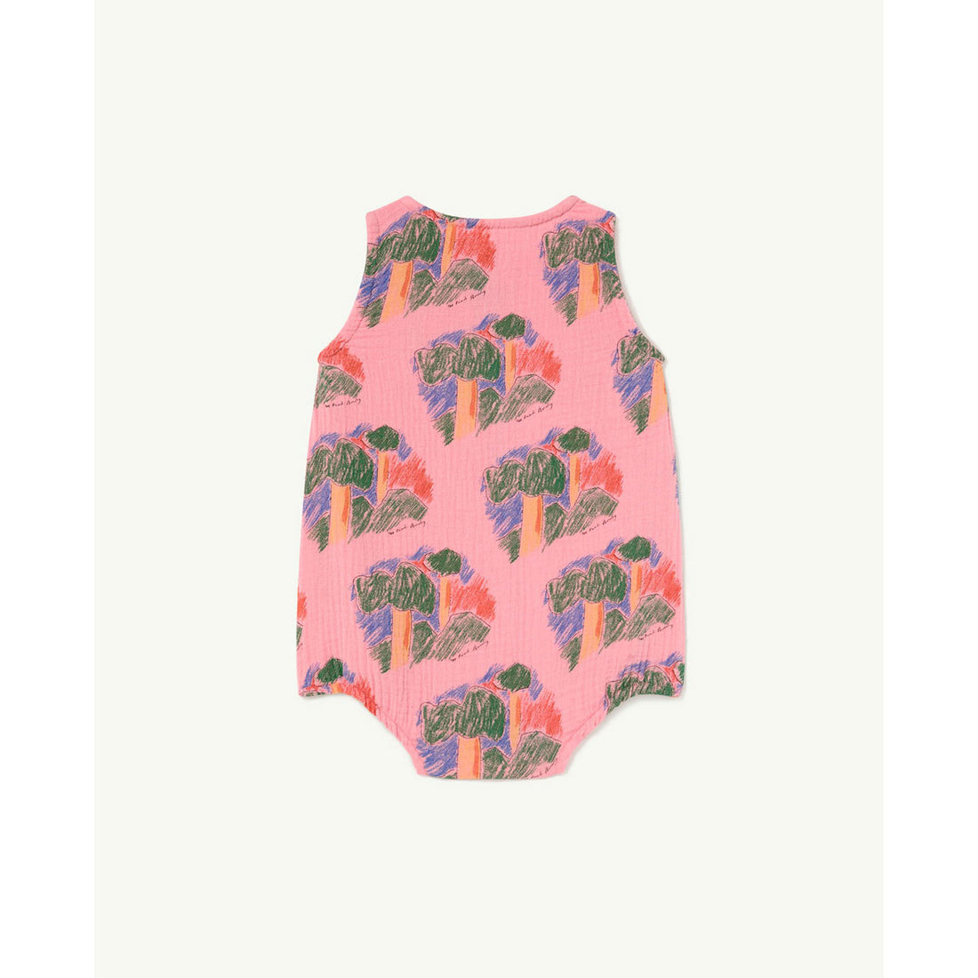 The Animals Observatory Pink Butterfly Baby Jumpsuit