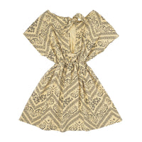 Tocoto Vintage Yellow Kid Bandana Print Dress