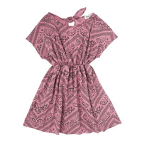 Tocoto Vintage Pink Fluor Bandana Print Dress