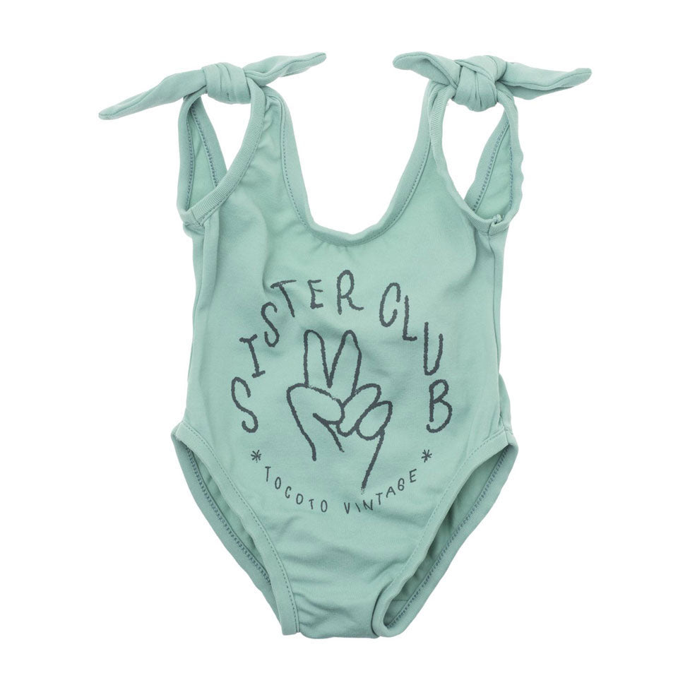 Tocoto Vintage Green Sister Club Baby Swuimsuit