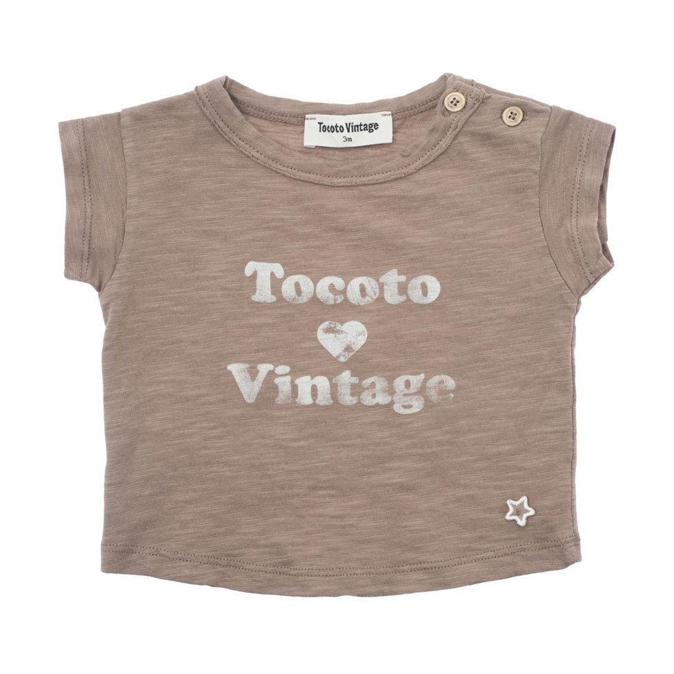 Tocoto Vintage Brown Tocoto Vintage Logo Baby 
T-Shirt