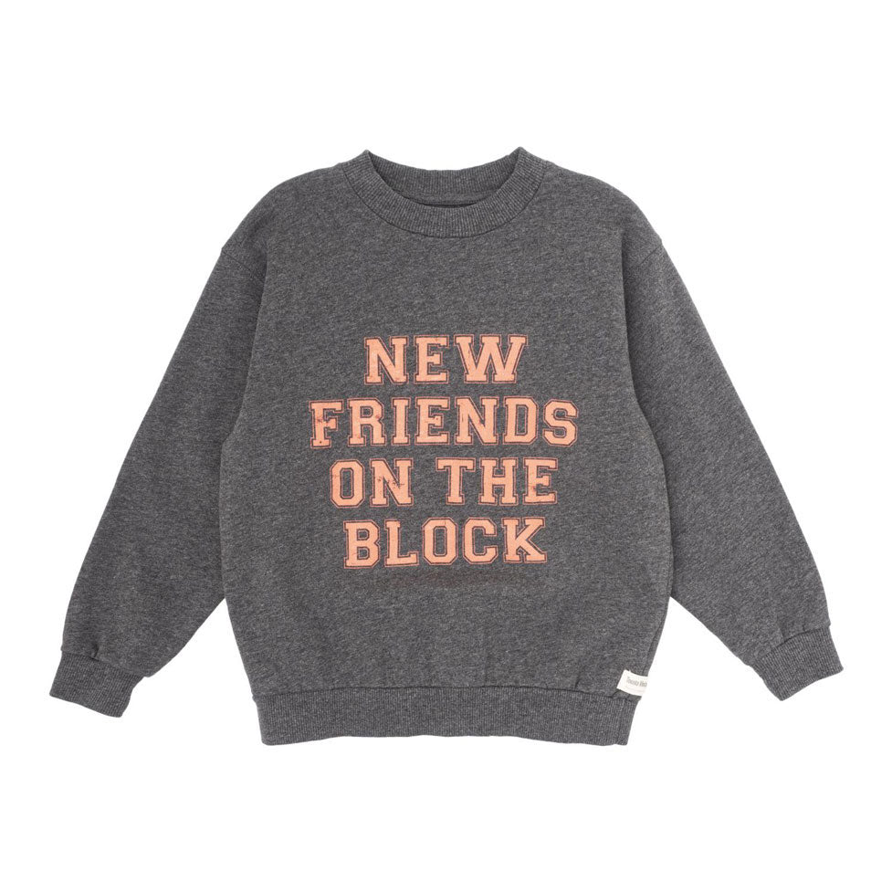 Tocoto Vintage Dark Grey New Friends Kid Sweatshirt