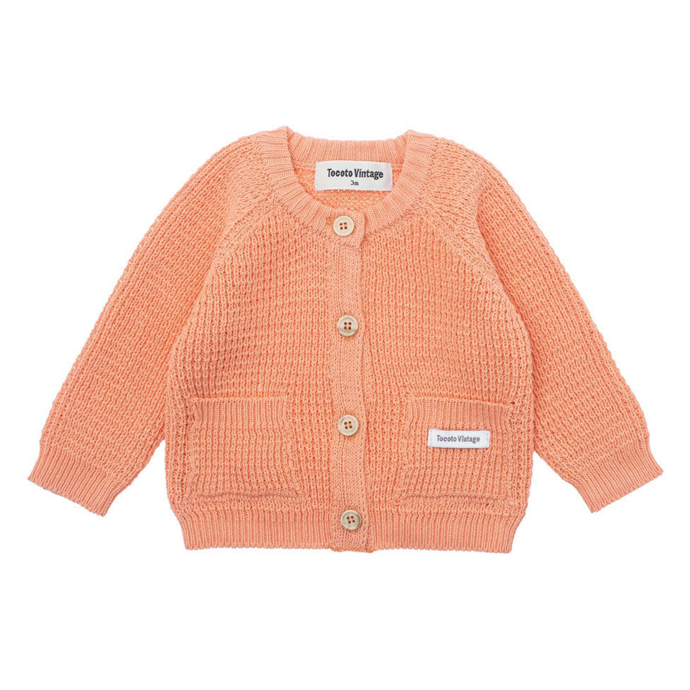 Tocoto Vintage Pink Baby Knitted Cardigan