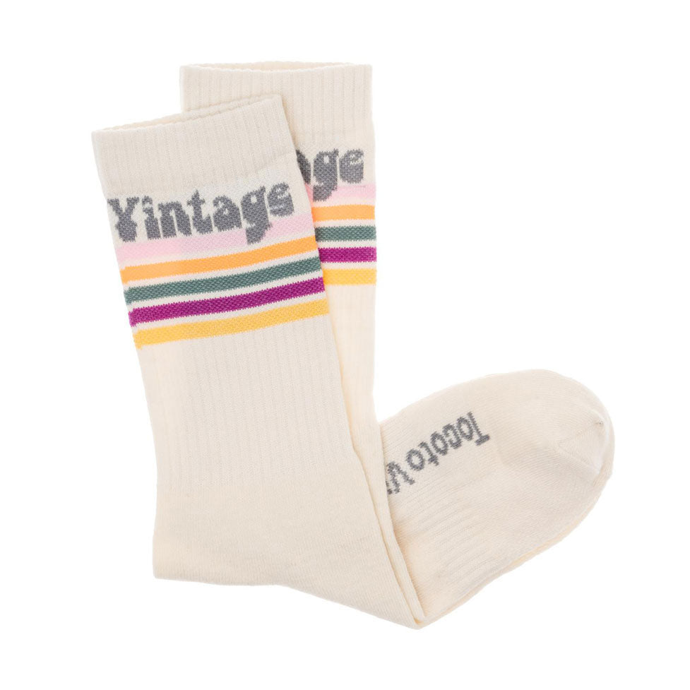 Tocoto Vintage Off-White Tocoto Striped Socks