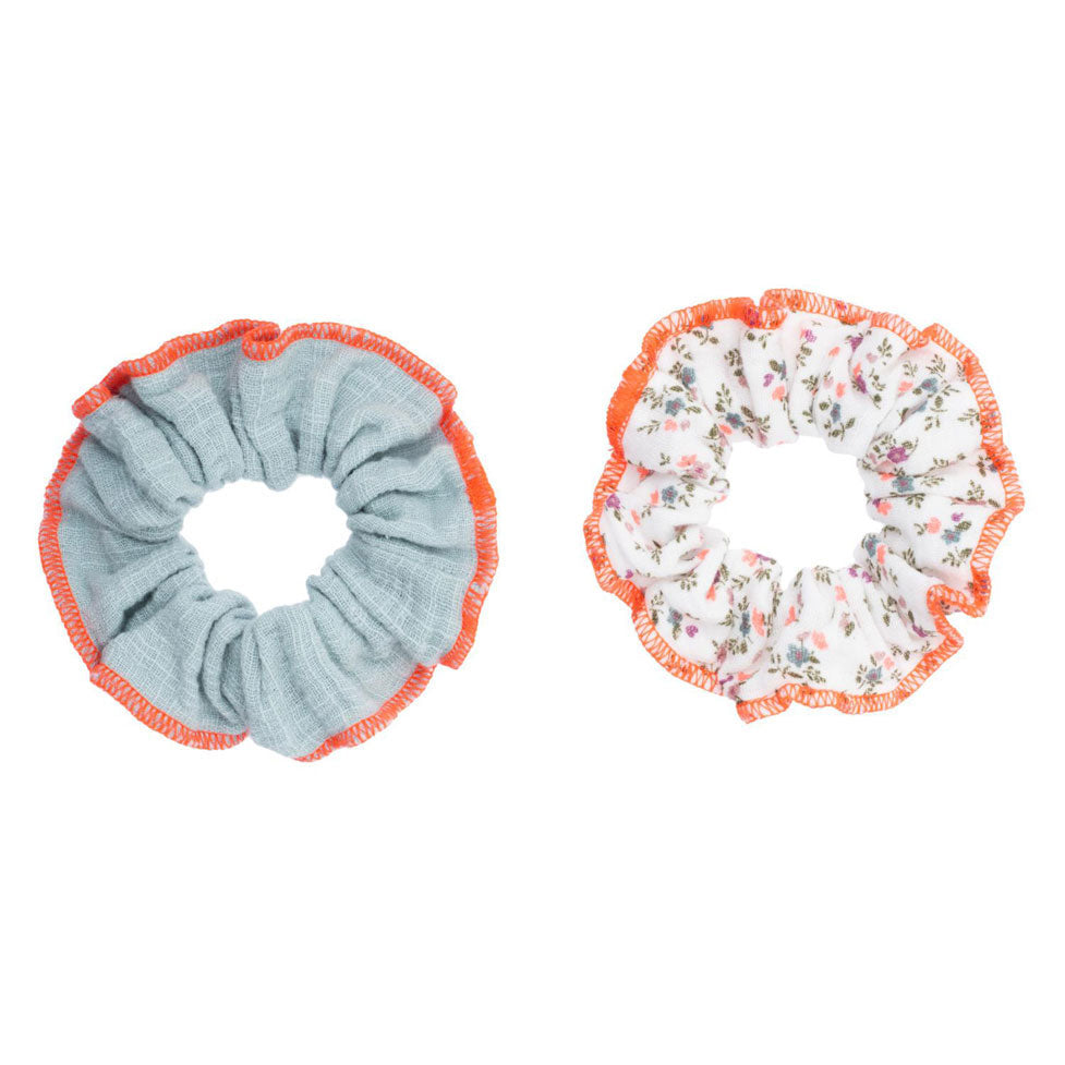 Tocoto Vintage Off-White 2 Pack Crunchy Scrunchie