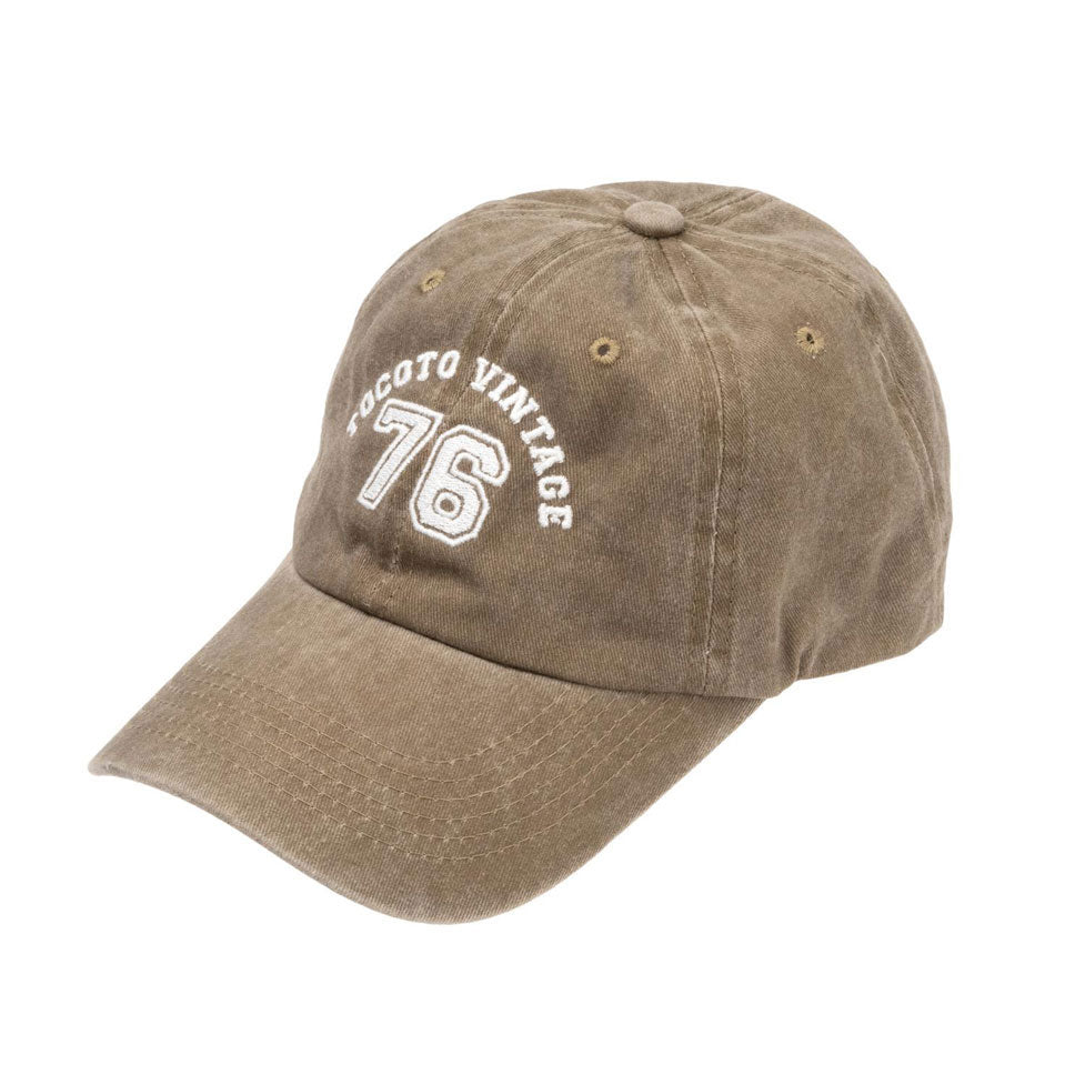 Tocoto Vintage Brown Embroidered 76 Cap